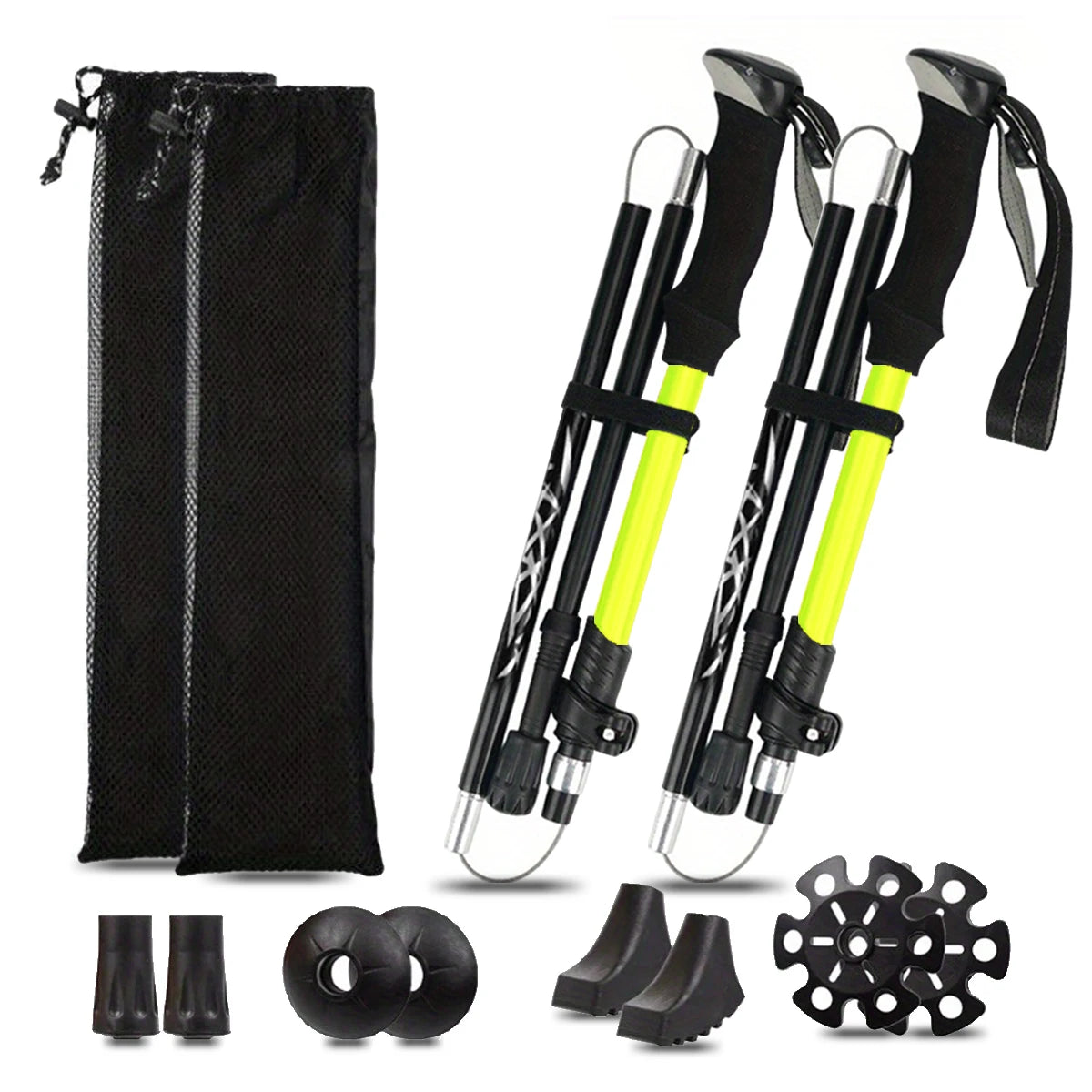 TriTrail Folding Ultralight Aluminum Alloy 5-Section Folding Trekking Pole