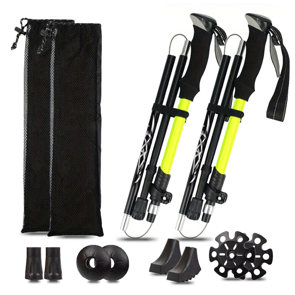TriTrail Folding Ultralight Aluminum Alloy 5-Section Folding Trekking Pole