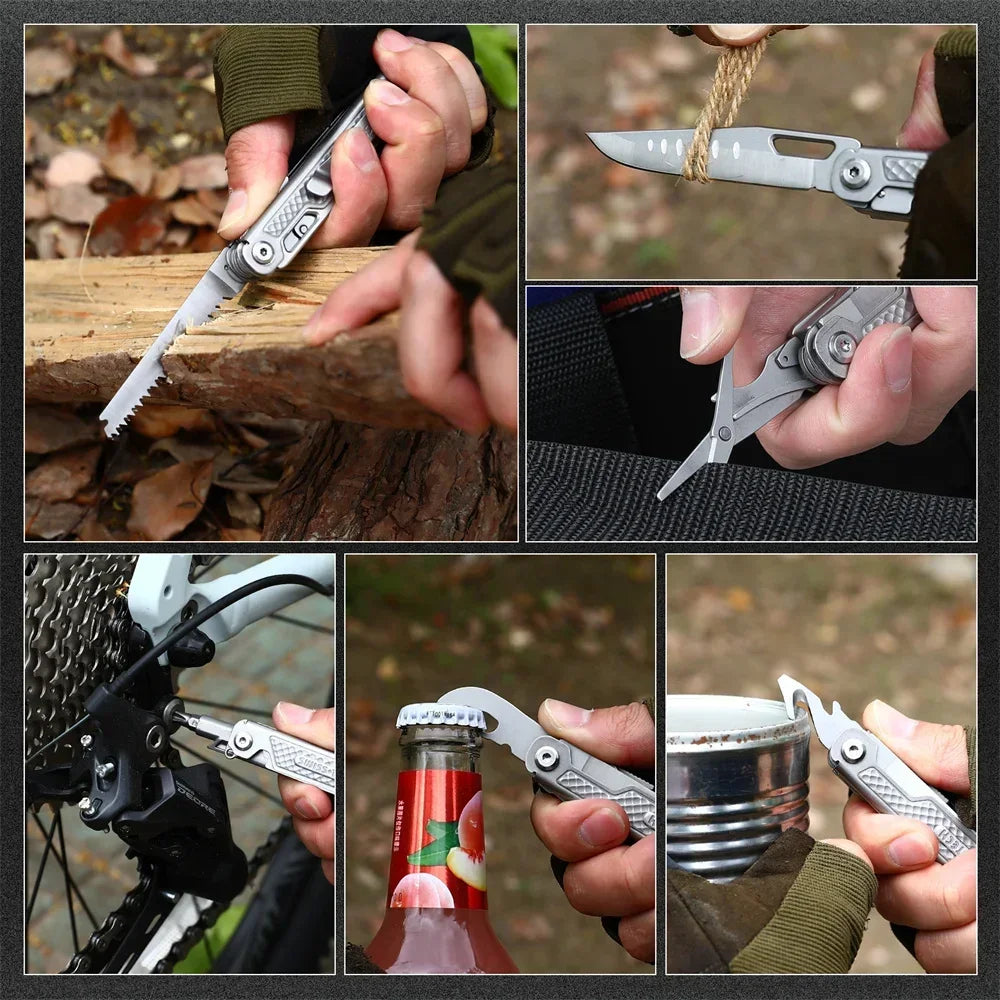 11-in-1 Mini Multi-Tool | Folding Knife, Scissors & Screwdrivers
