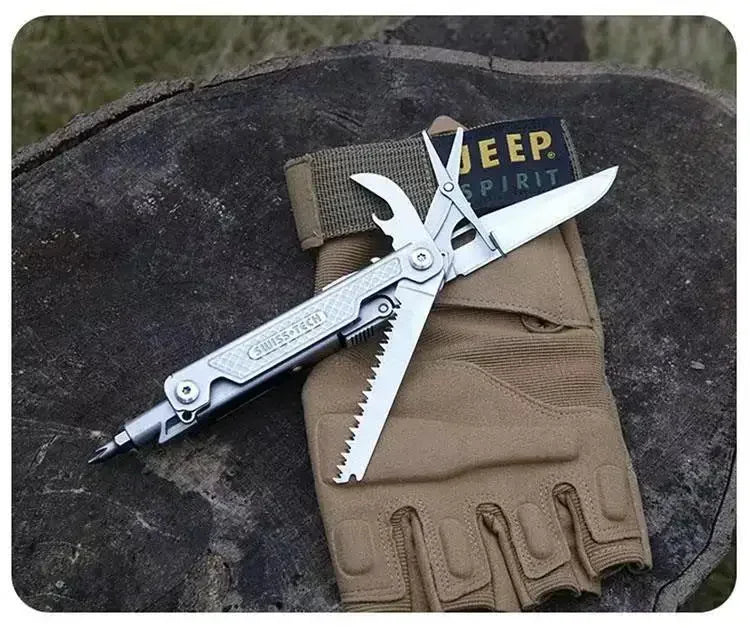 11-in-1 Mini Multi-Tool | Folding Knife, Scissors & Screwdrivers