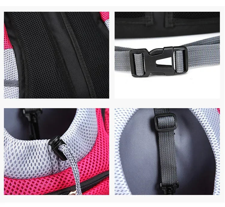 TrailPup Pet Carrier Backpack | Front Pack for Small Dogs & Cats, Reflective Strips