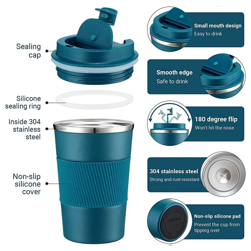 ThermoVault Insulated Camp Mug with Lid