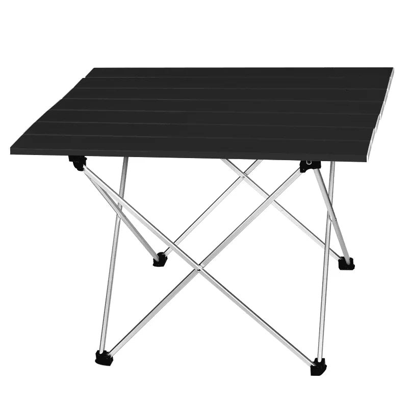 RidgeLine Low Folding Aluminum Camp Table — 22 × 16 in