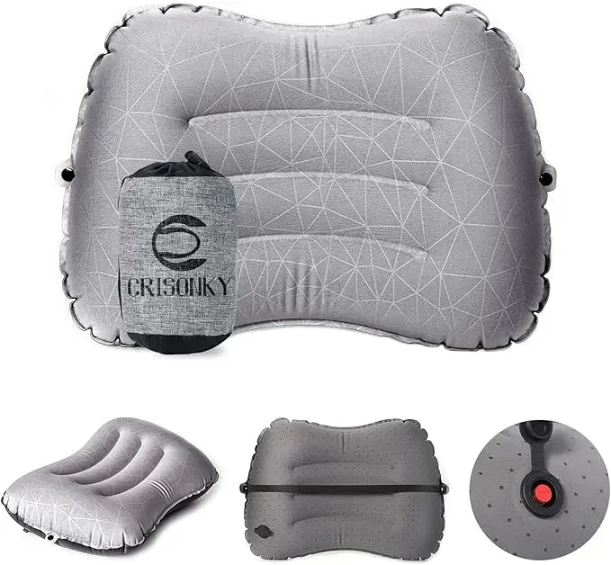 ClarionSleep Ultralight Inflatable Camping Pillow | 3.9 oz, Adjustable Firmness