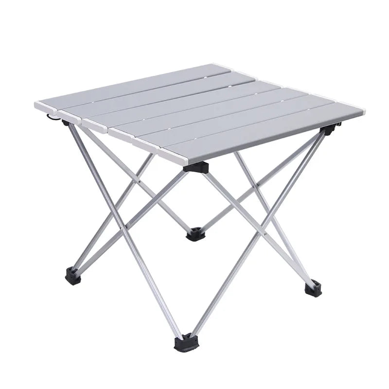 RidgeLine Low Folding Aluminum Camp Table — 22 × 16 in