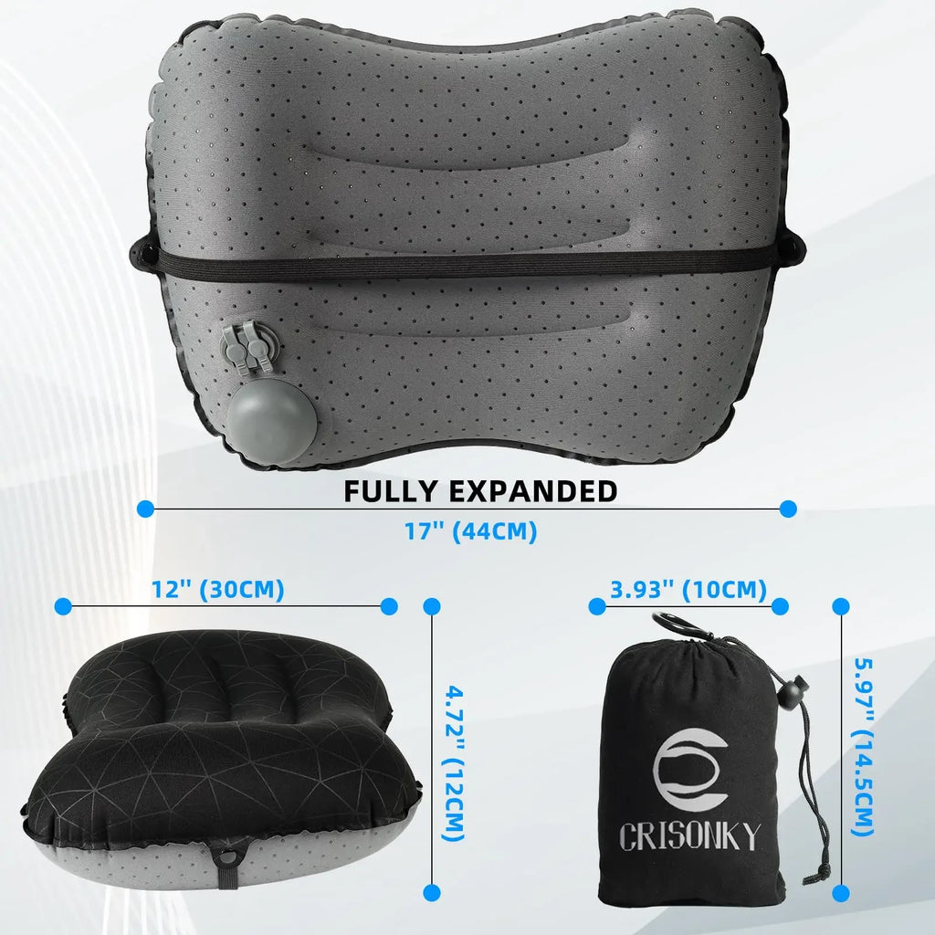 ClarionSleep Ultralight Inflatable Camping Pillow | 3.9 oz, Adjustable Firmness