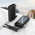 Solar Power Bank 20000mAh with Built-In Cables | Clarion Camping