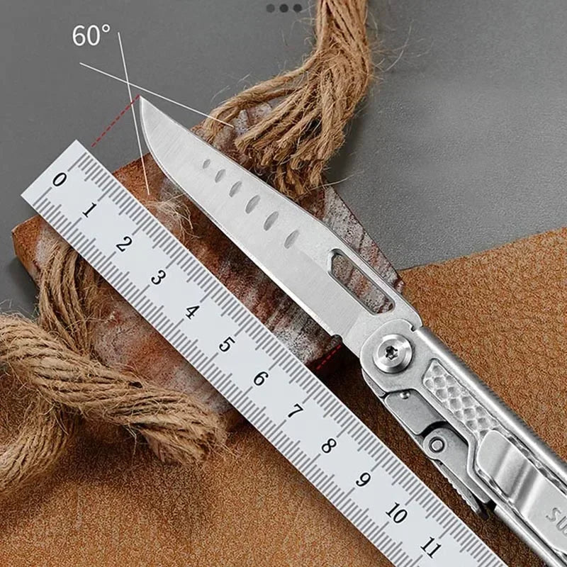11-in-1 Mini Multi-Tool | Folding Knife, Scissors & Screwdrivers