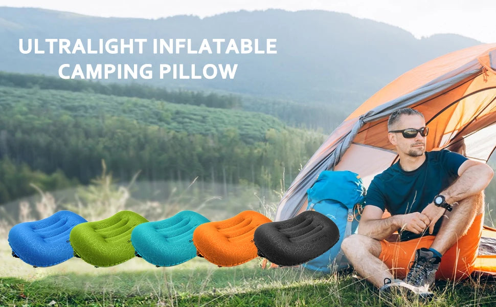 ClarionSleep Ultralight Inflatable Camping Pillow | 3.9 oz, Adjustable Firmness