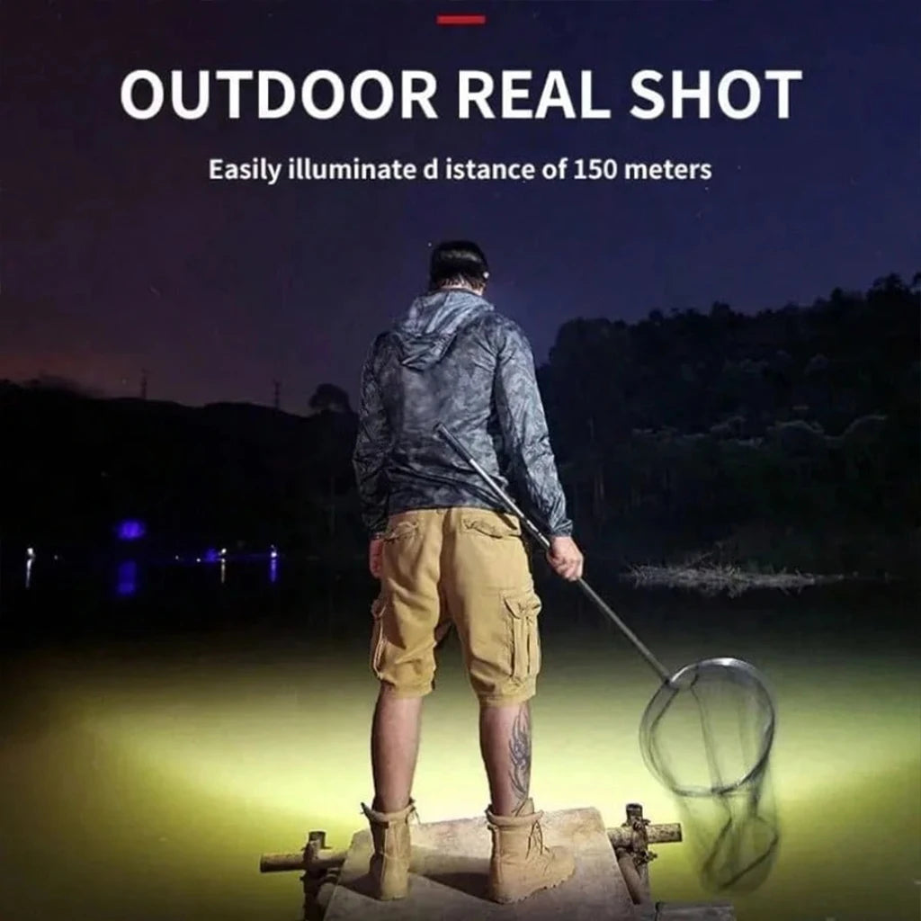 ClarionBeam Rechargeable LED Headlamp — 6 LEDs, 3 Brightness Modes
