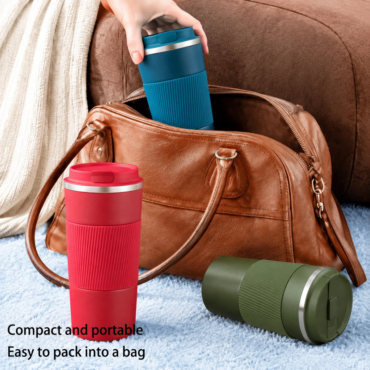 ThermoVault Insulated Camp Mug with Lid