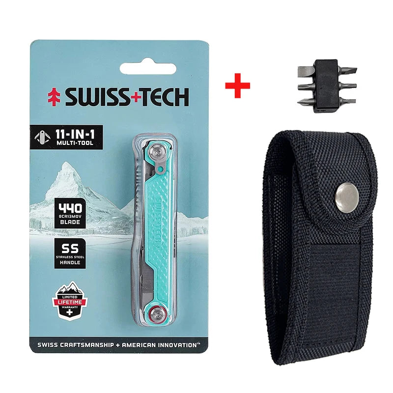 11-in-1 Mini Multi-Tool | Folding Knife, Scissors & Screwdrivers