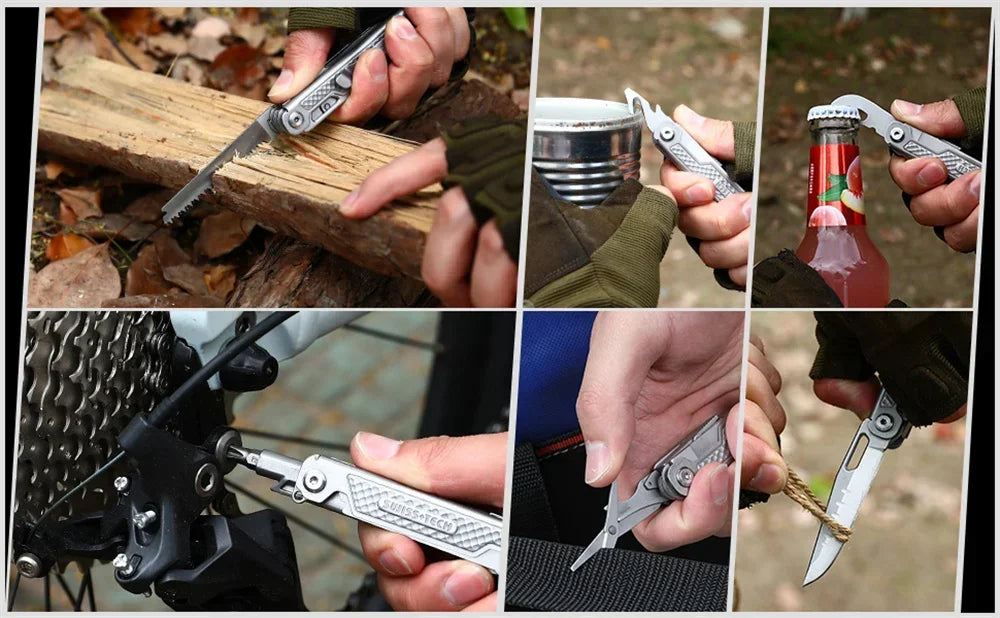 11-in-1 Mini Multi-Tool | Folding Knife, Scissors & Screwdrivers