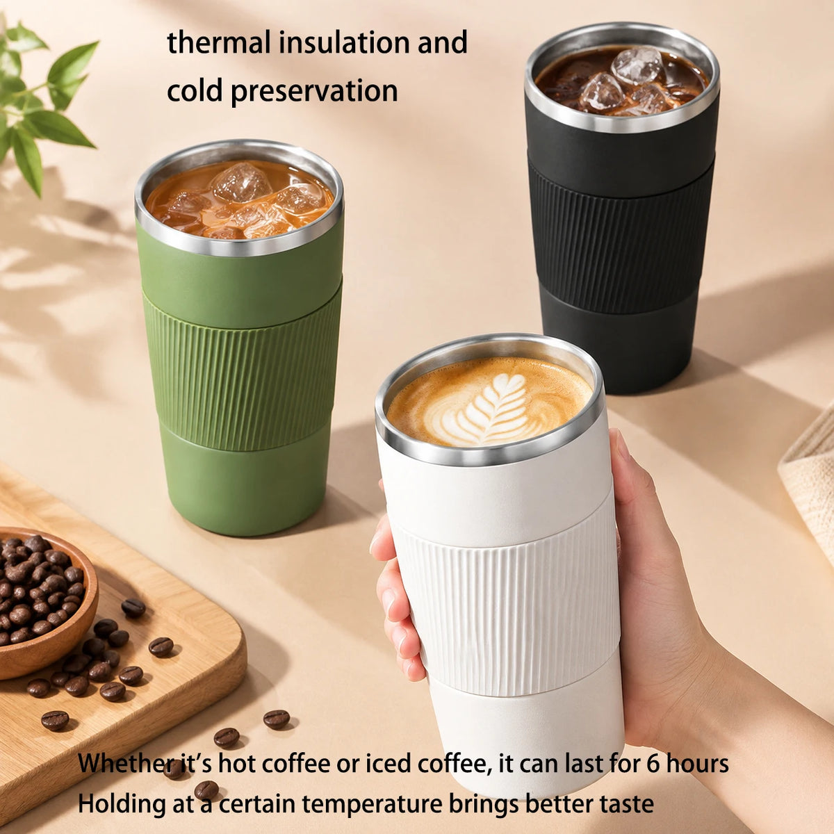 ThermoVault Insulated Camp Mug with Lid