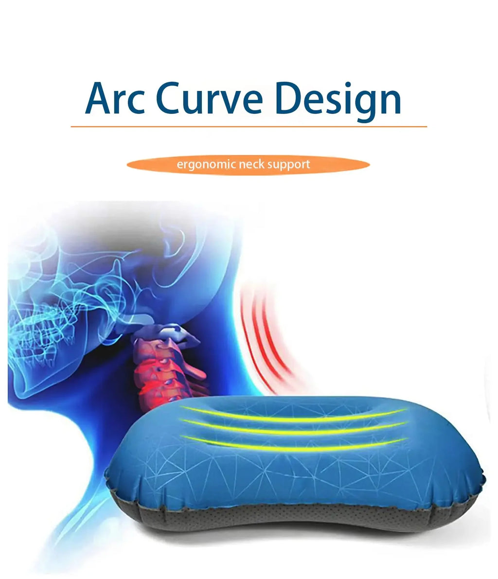 ClarionSleep Ultralight Inflatable Camping Pillow | 3.9 oz, Adjustable Firmness
