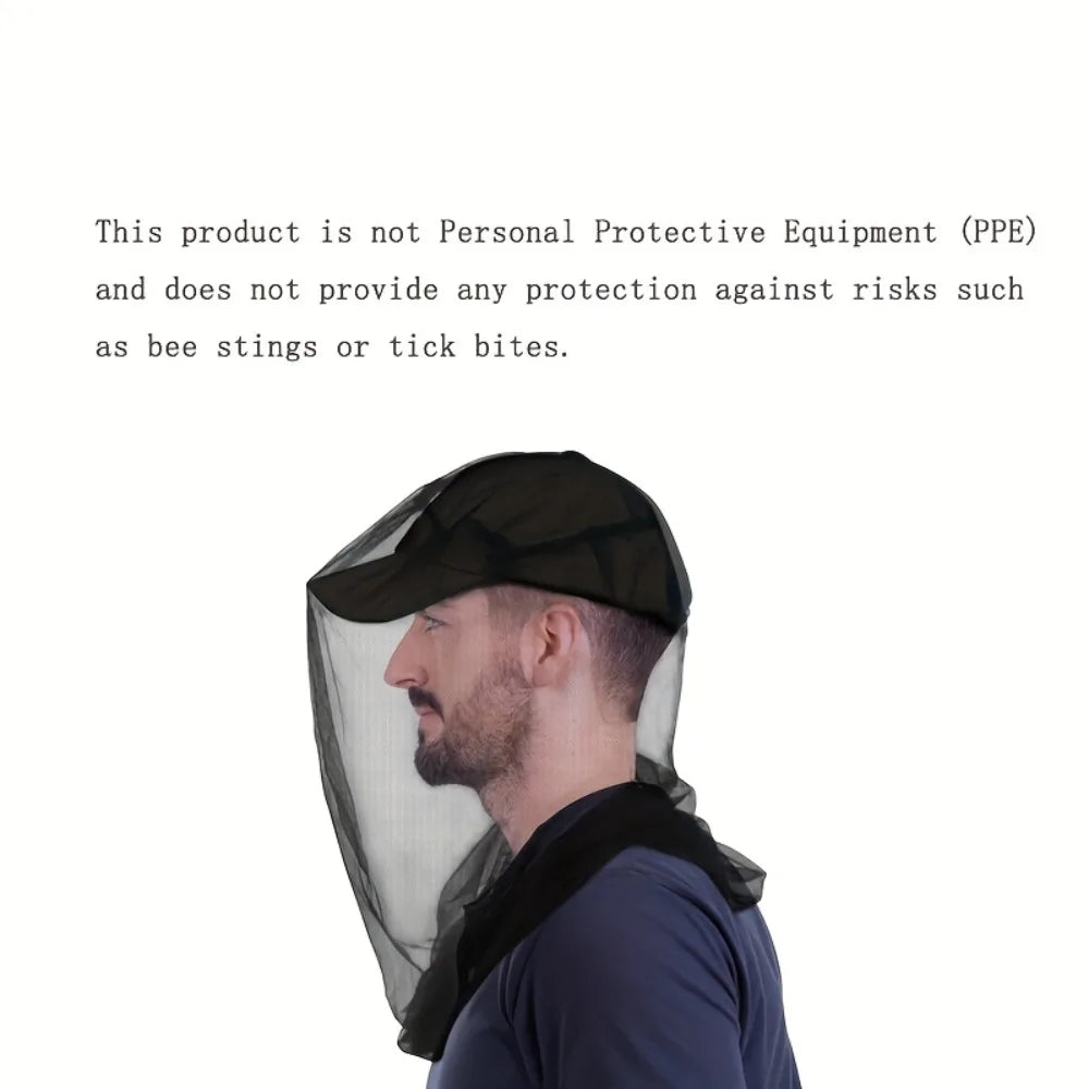 BugGuard Mosquito Head Net | 2-Pack, Extra Large, Fits Over Hats